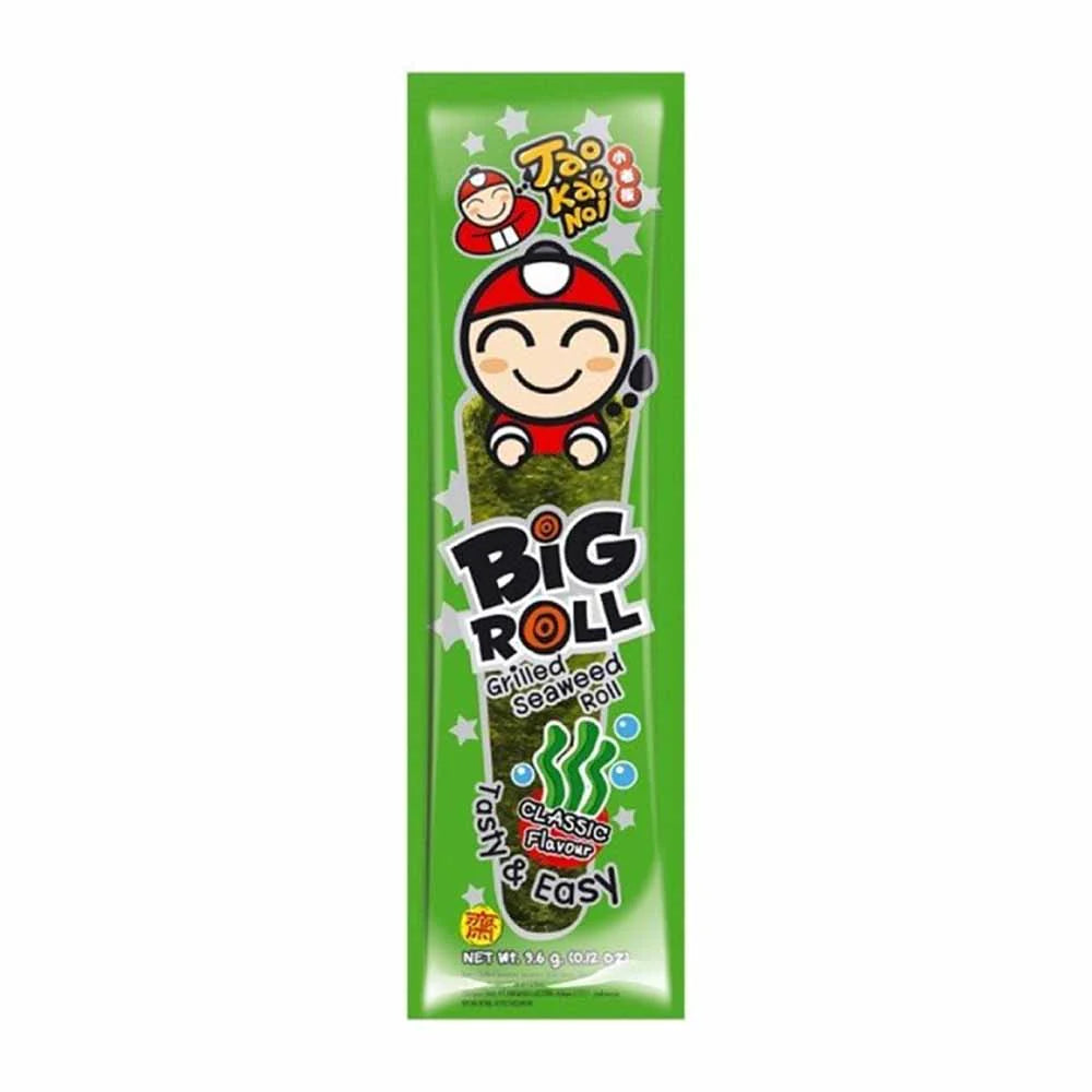 Taokaenoi Big Roll Snack di Alghe Classico - 3g