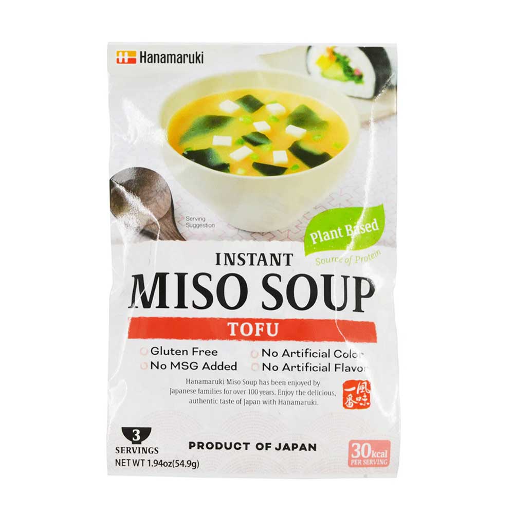 Hanamaruki Miso Istantaneo Vegano con Tofu - 55g