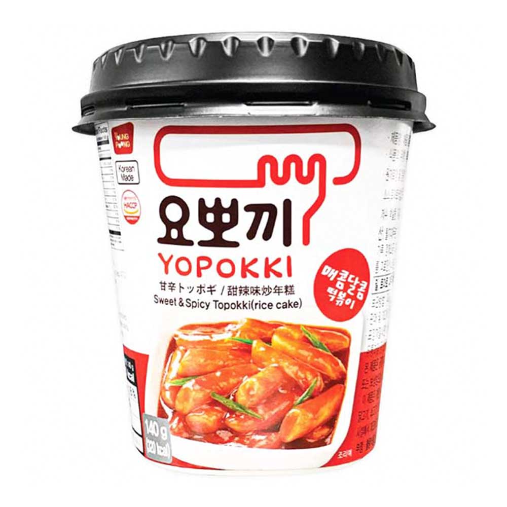 Yopokki Tteokbokki Cup con Salsa Agrodolce Piccante - 140g