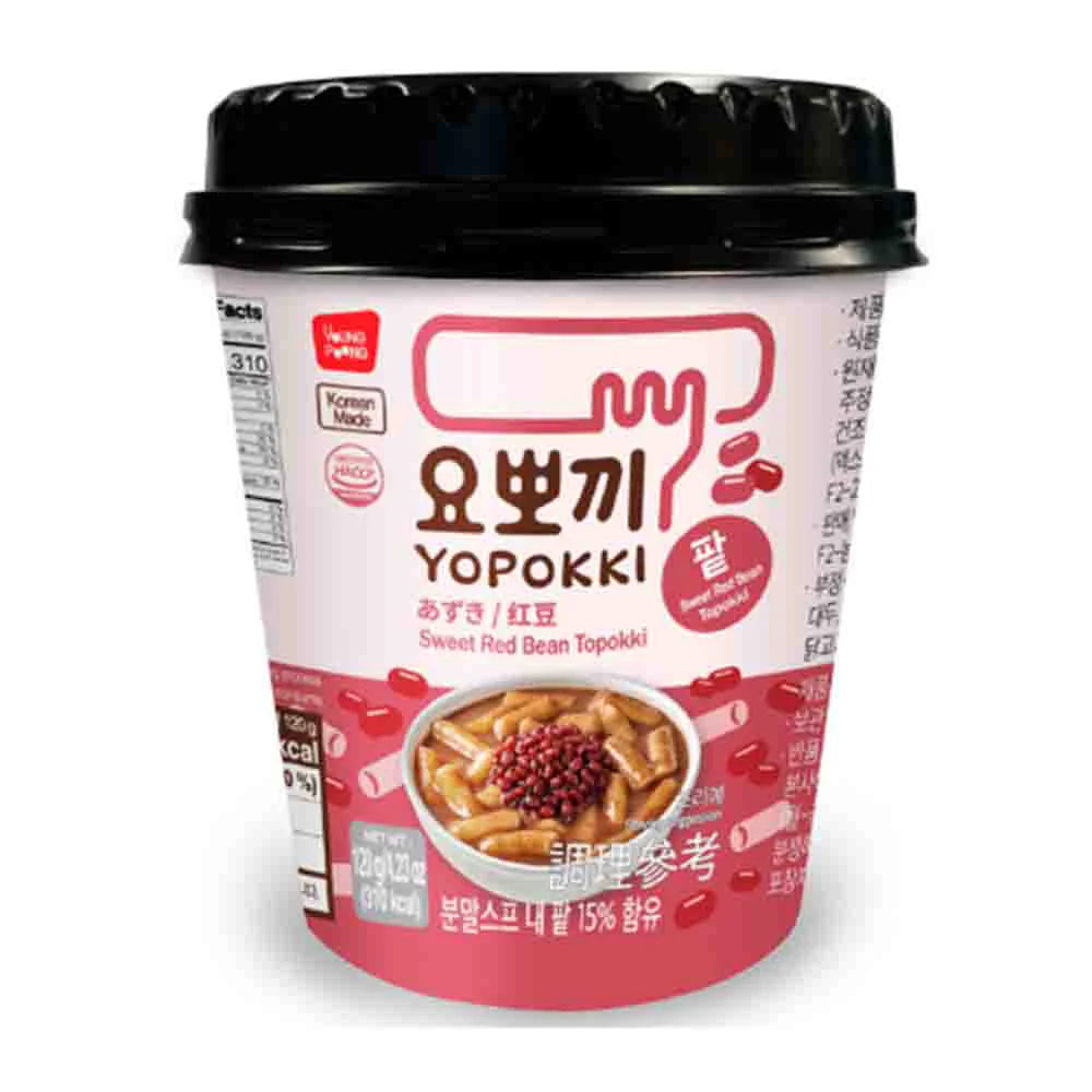 Yopokki Tteokbokki Cup con Fagioli Azuki - 140g