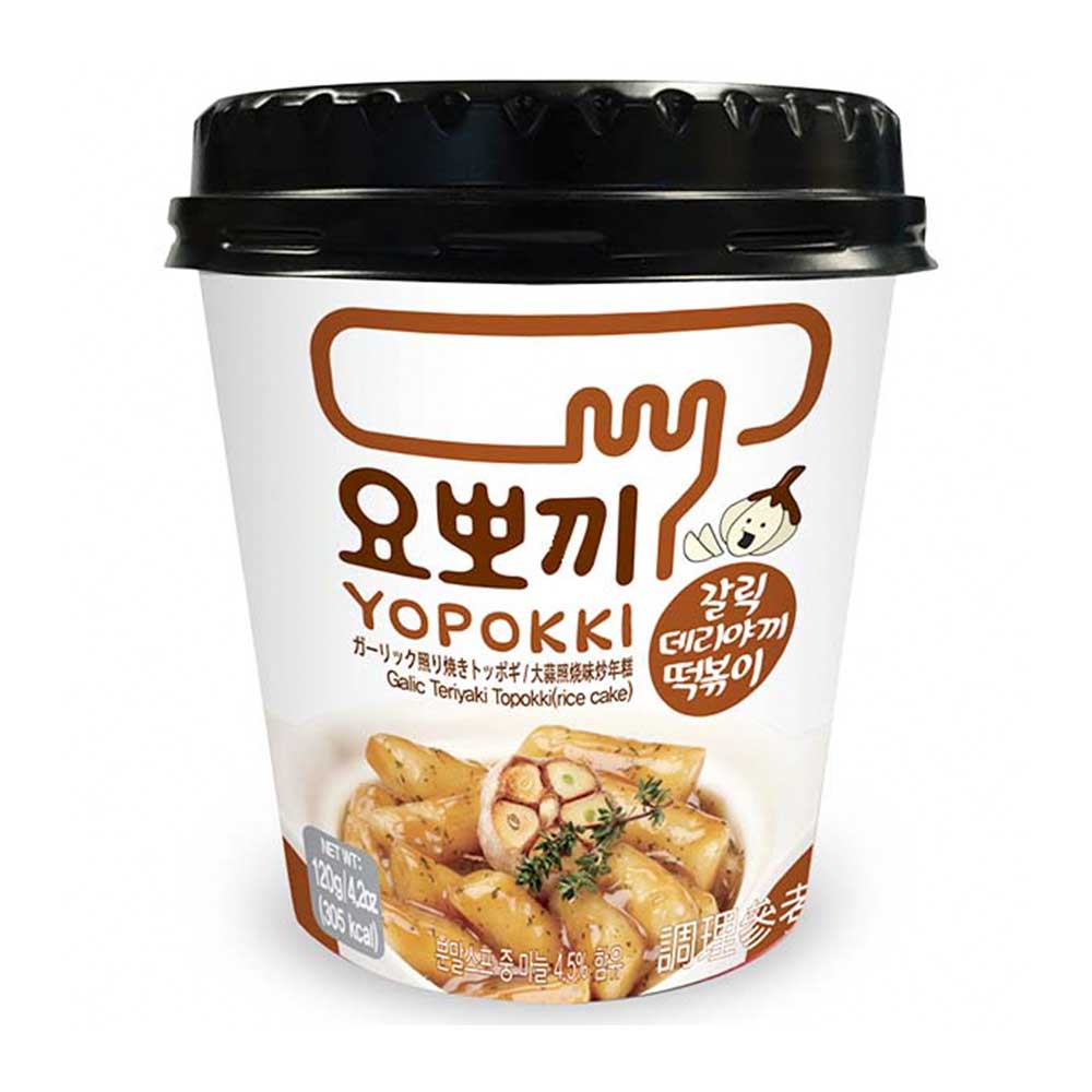 Yopokki Tteokbokki Cup con Salsa Teriyaki Aglio - 140g